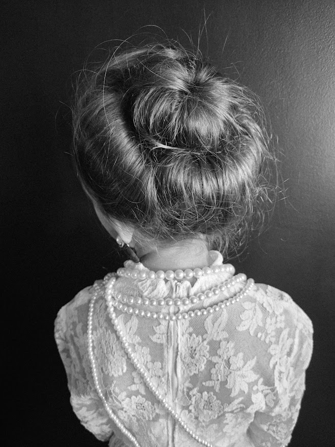 Chignon haut Coiffure victorienne Mariage