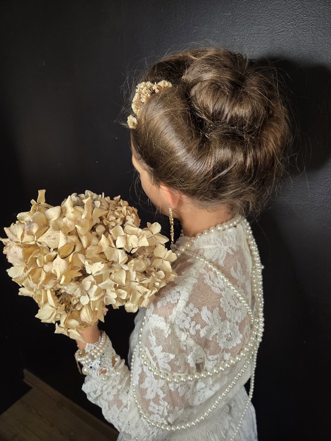 Chignon haut Coiffure victorienne Mariage